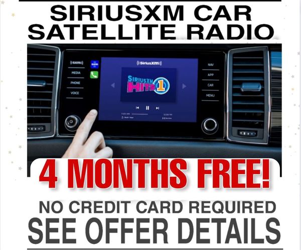 Sirius XM 4 Months Free 09 09 22