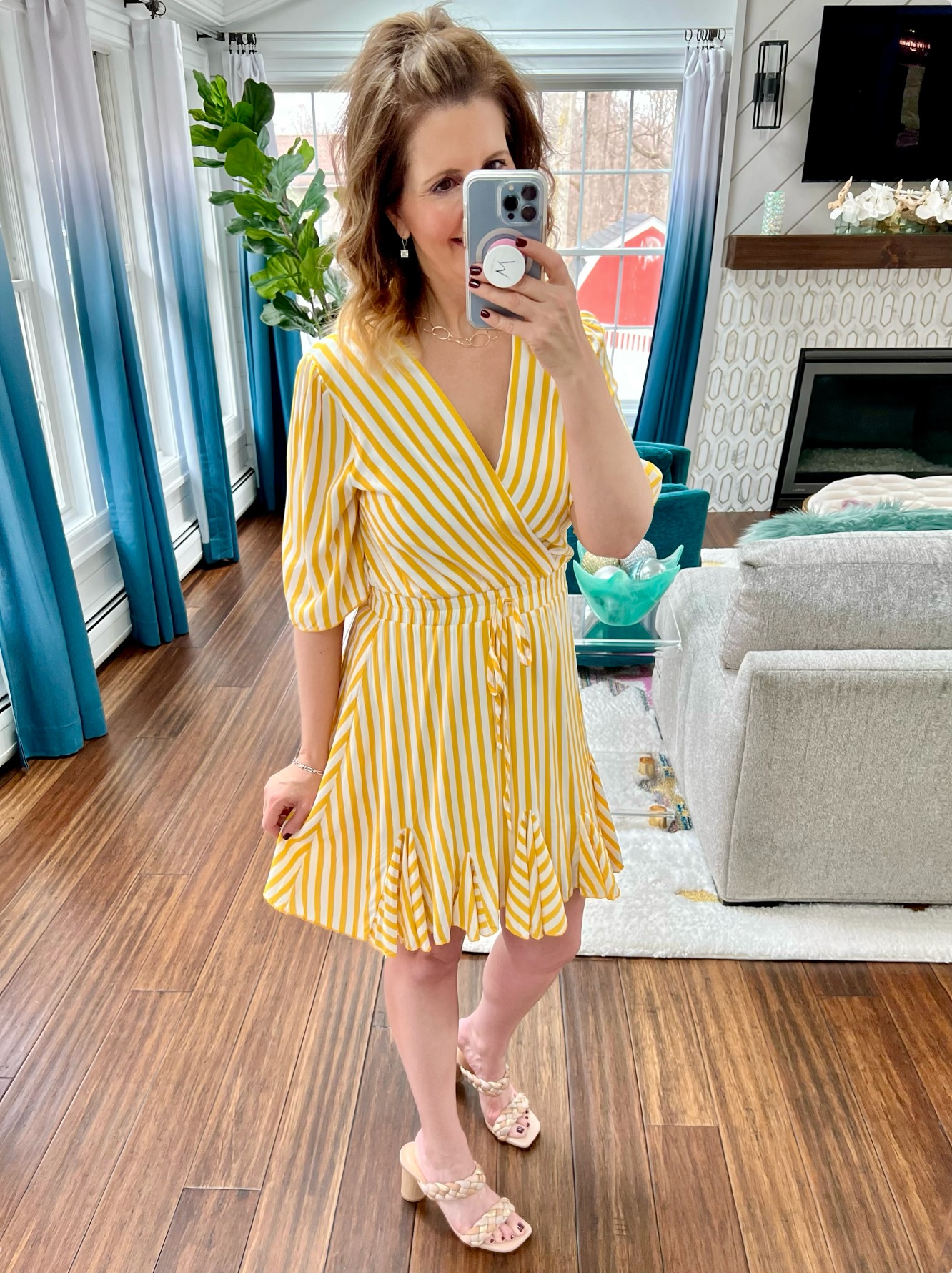 PrettyGarden Dress Yellow Stripe