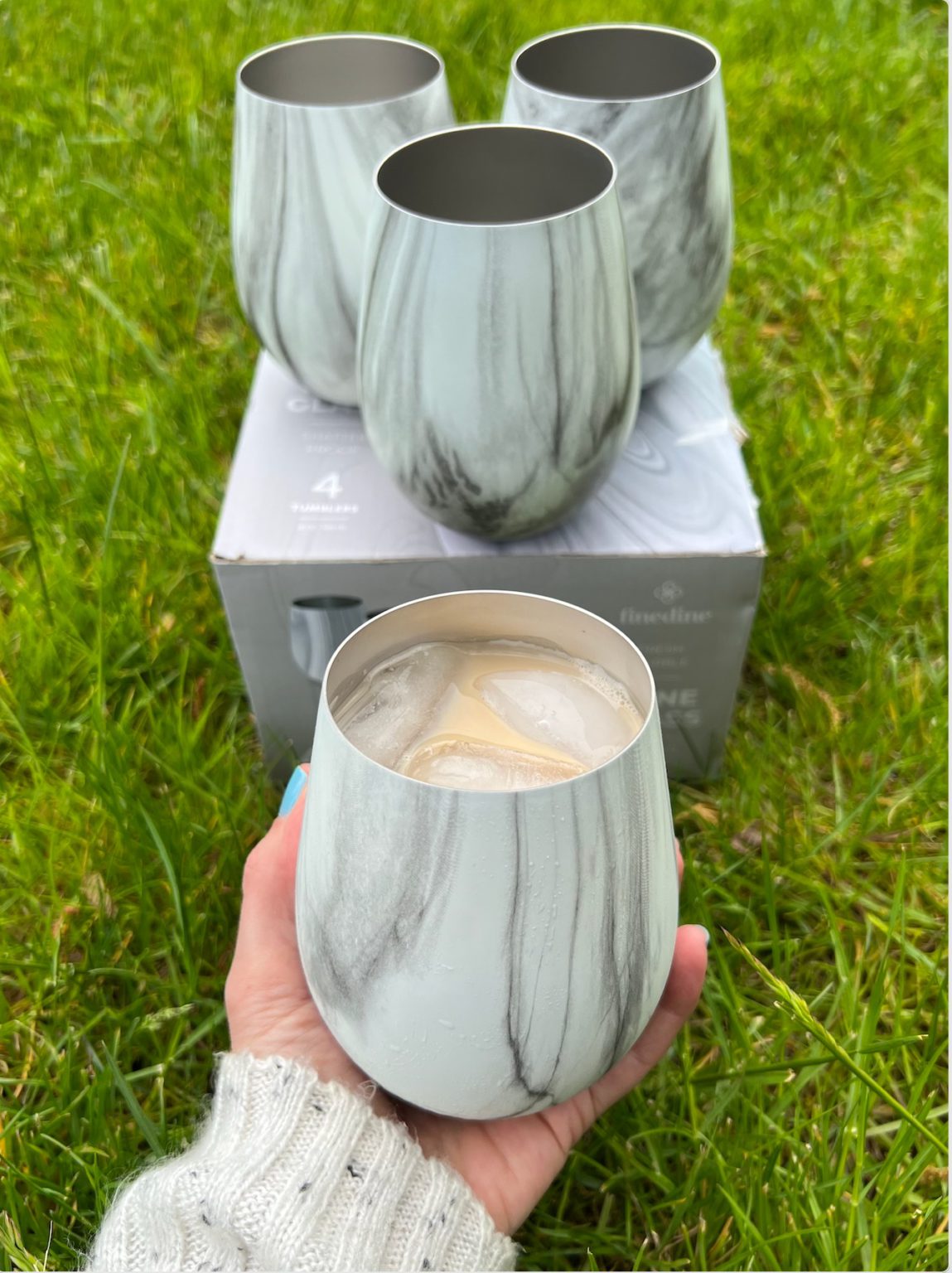 FineDine Stainless Steel Unbreakable Wine Glasses Home of The Humble