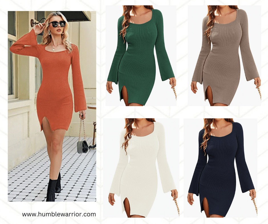 Knit Bodycon Sweater Dress Home Of The Humble Warrior 5136