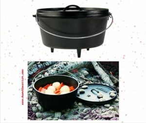 Lodge Deep Camp Dutch Oven in the 8 quart size 09 21 22