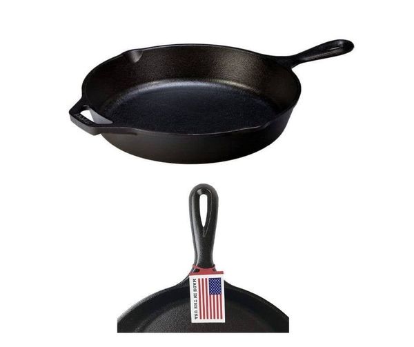 Lodge L5SK3 Pre-Seasoned Cast Iron Skillet, 8