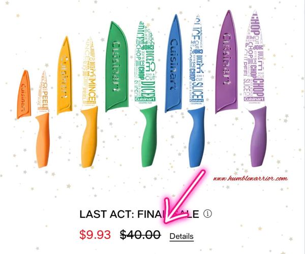 Last Act Sale at Macy's Home of The Humble Warrior