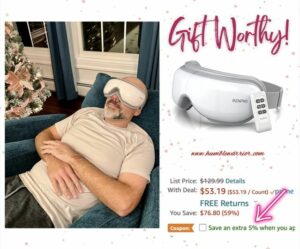 Renpho Eye Massager for Migraines with Heat 09 23 22