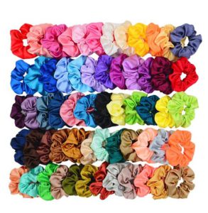 Simnice 60 Colors Silk Large Satin Hair Scrunchies 09 08 22