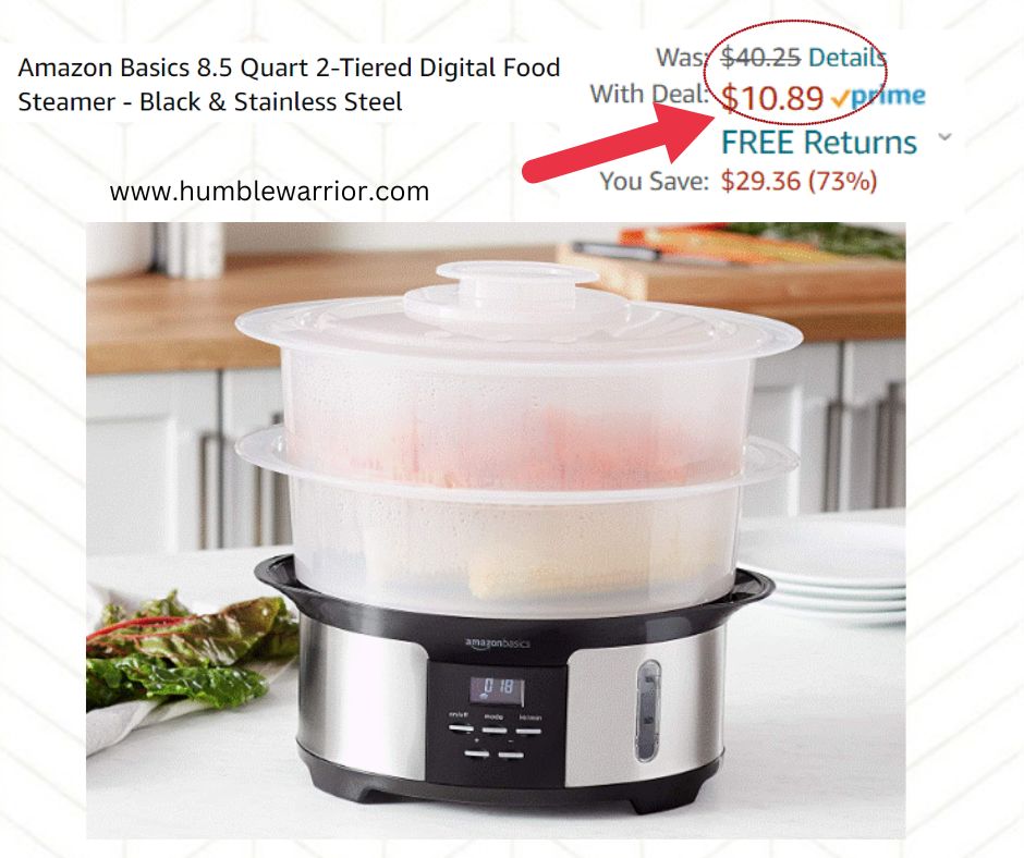 Amazon Basics Food Steamer! Home of The Humble Warrior