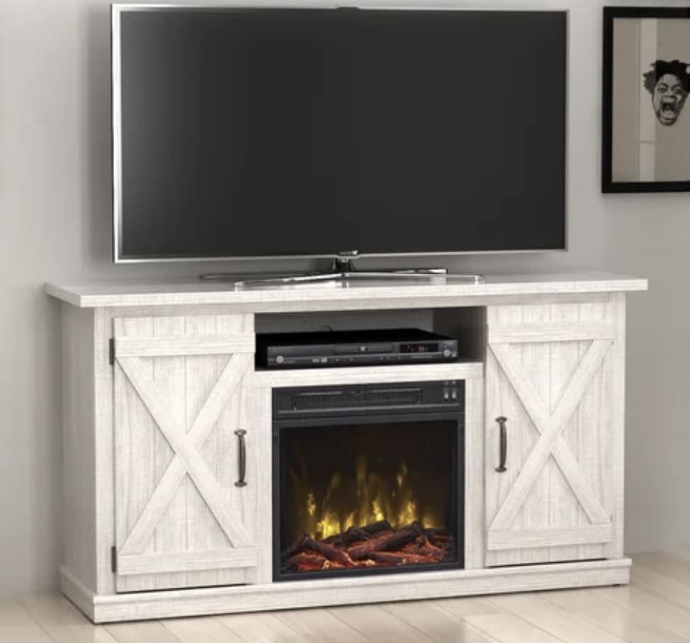 DOORBUSTER SAVINGS ON THE FIREPLACE TV STAND! Home of The Humble Warrior