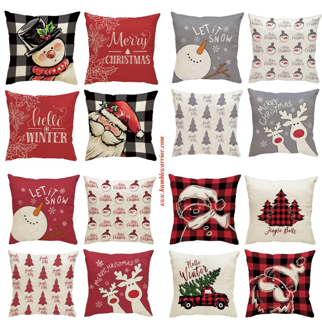 FUN HOLIDAY PILLOW COVERS! Home of The Humble Warrior
