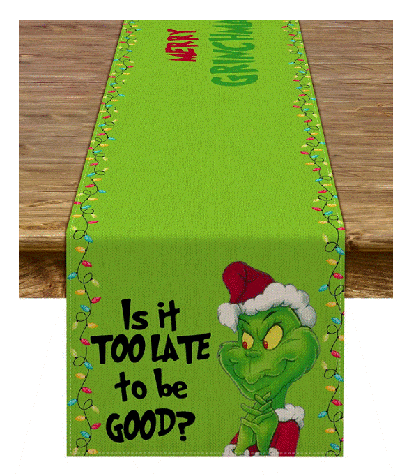Grinch Christmas Table Runner! Home of The Humble Warrior