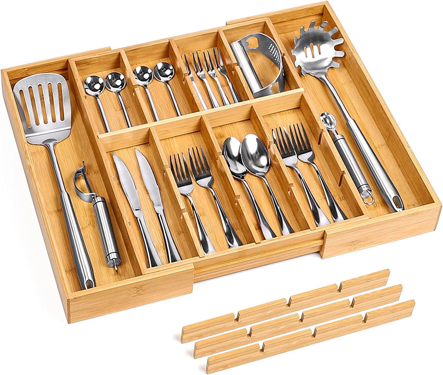 BAMBOO FLATWARE ORGANIZER! Home of The Humble Warrior