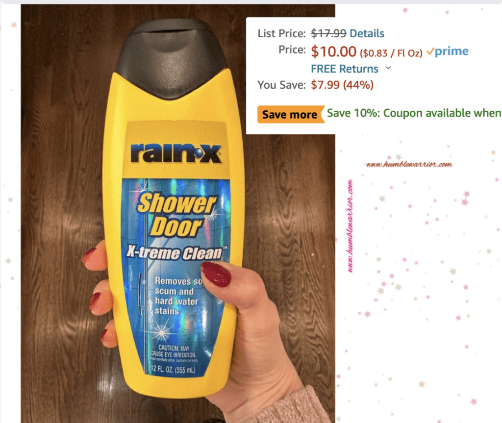 RainX Shower Home of The Humble Warrior