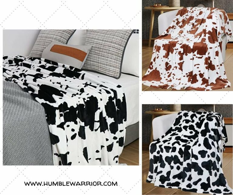 Cow print blankets home of the humble warrior