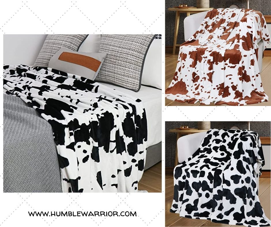 Cow Print Blankets Home of The Humble Warrior