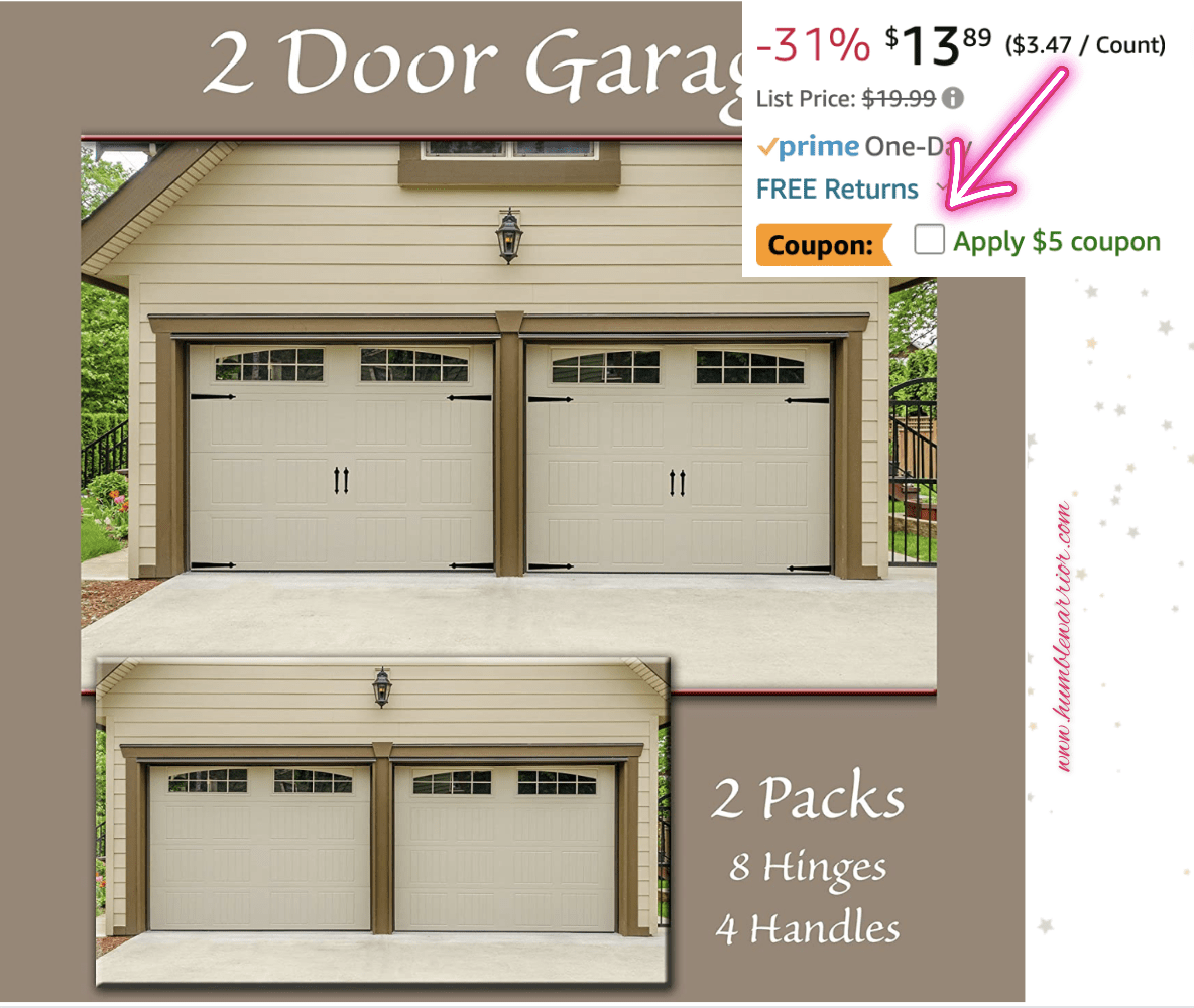 Garage Door Accent! Home of The Humble Warrior