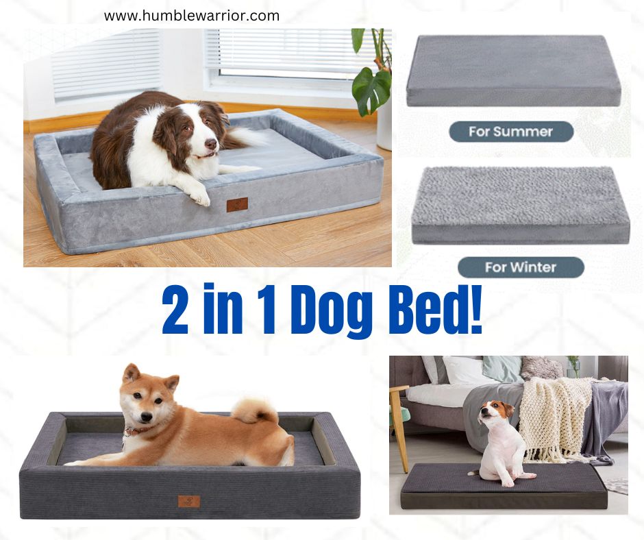 2 in 1 Orthopedic Foam Dog Bed! Home of The Humble Warrior