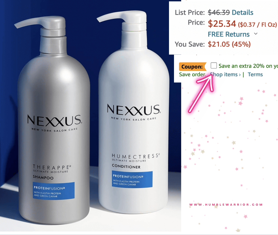 Nexxus Shampoo & Conditioner! Home of The Humble Warrior