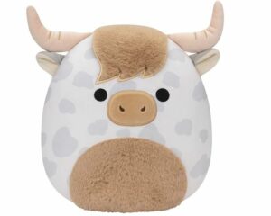 Squishmallows Original 12-Inch Borsa Spotted Highland Cow 08 22 23