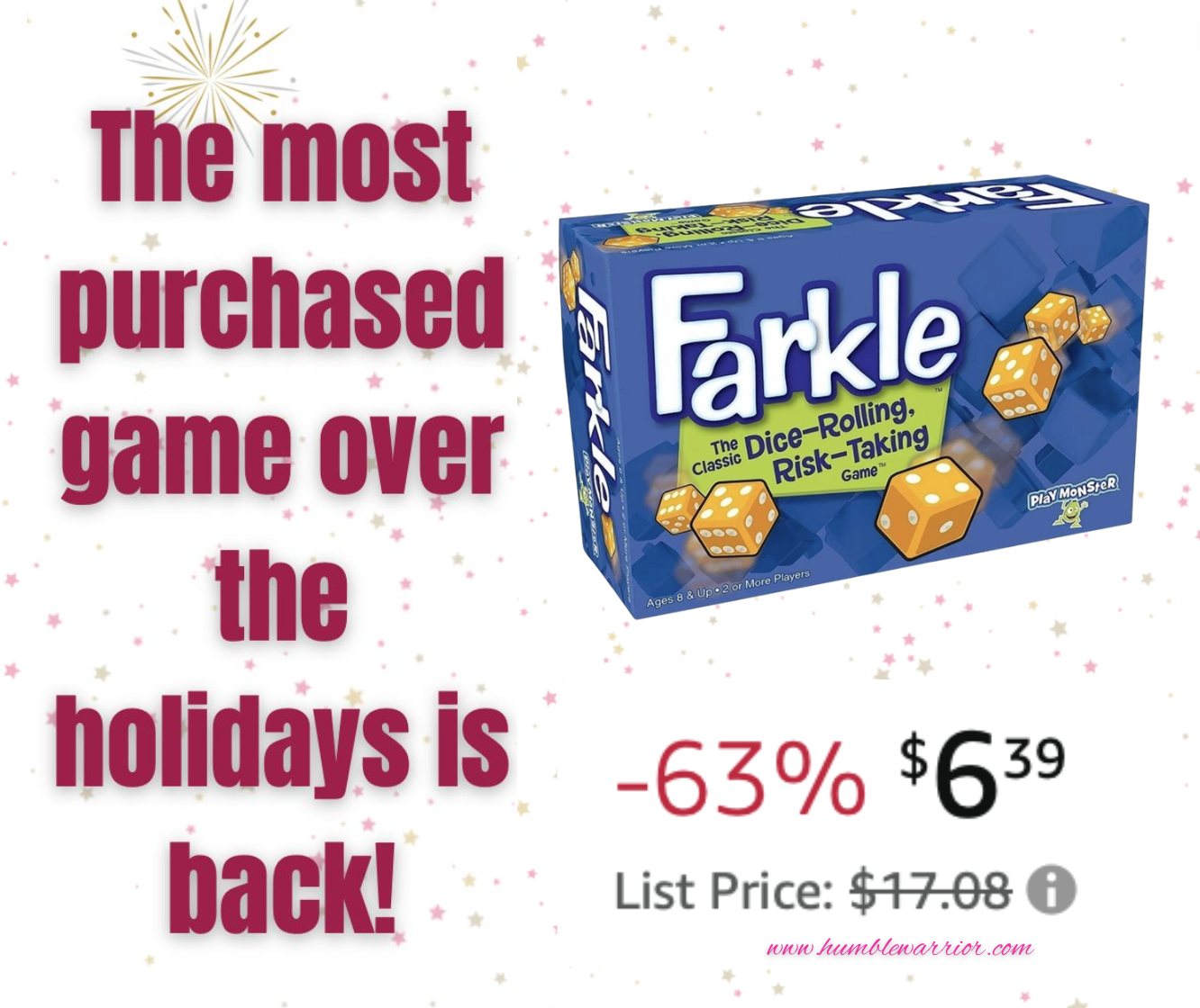 Farkle Classic DiceRolling Game Home of The Humble Warrior