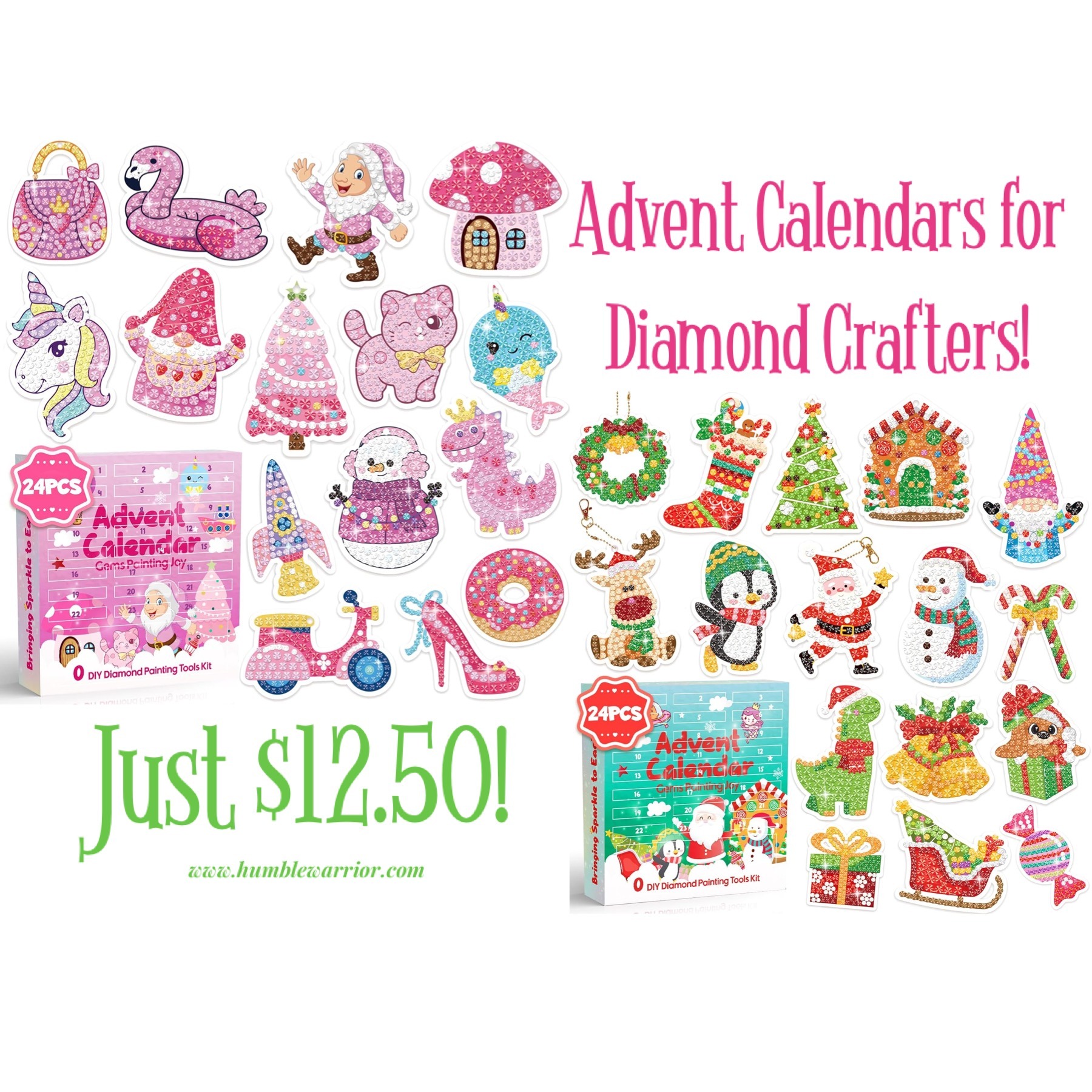 ADVENT CALENDARS FOR DIAMOND PAINTERS! Home of The Humble Warrior