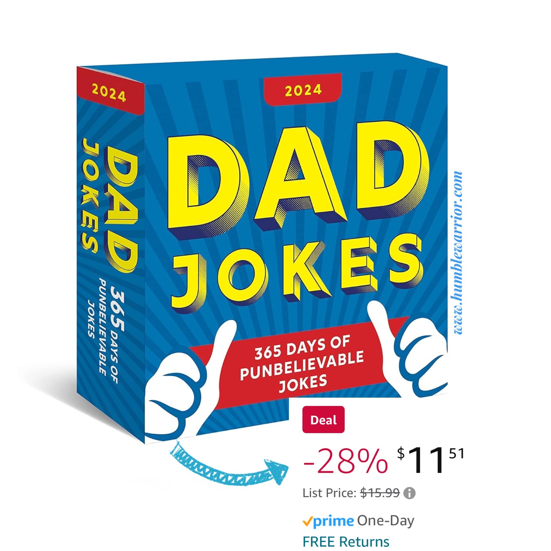 SAVE ON THE 2024 DAD JOKES DAILY CALENDAR! Home of The Humble Warrior