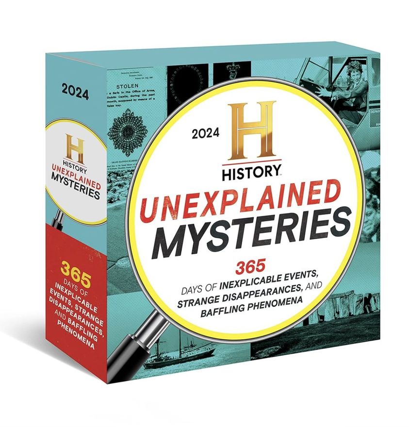 2024 History Channel Unexplained Mysteries Boxed Calendar Home of The