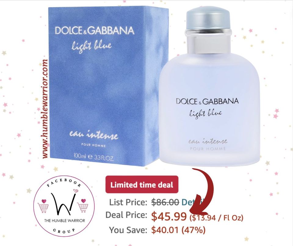 men's dolce gabbana light blue intense