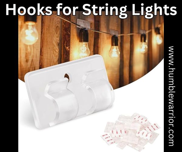 25 pcs set of Hooks for Outdoor String Lights - Home of The Humble Warrior