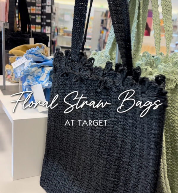 Floral Straw Bags at Target!